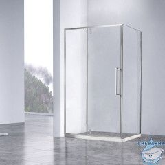 Душевое ограждение Vincea Slim-N 100x90 профиль хром, стекло прозрачное VSR-4SNP9010CL