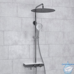 Душевая система Wasserkraft 400 1 режим A113.117.127.CH Thermo (хром)