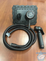 Встраиваемый смеситель с гигиеническим душем Lemark Jasmine LM6619ORB