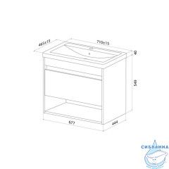 Тумба под раковину Iddis Zodiac X 70 см ZDX70WNi95