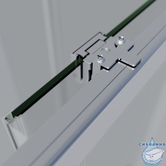 Душевое ограждение Vincea Soft 90x90 профиль хром, стекло прозрачное VSS-3SO2900CL