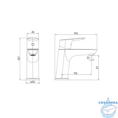 Смеситель для раковины Iddis Zodiac ZODSB00i01 (без донного клапана)