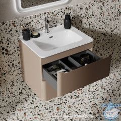 Тумба подвесная, 60 см, капучино, Edifice, IDDIS, EDI60C0i95  подходит умыв. 0106000i28
