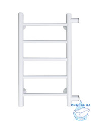 Полотенцесушитель водяной Санприз Аврора П5 60х30 (боковое подключение 50 см) (белый матовый)