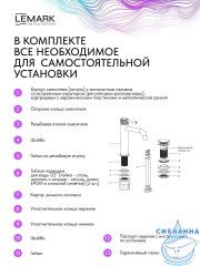 Смеситель для раковины Lemark Белуга LMF-8012B-BRLG (брашированное золото)