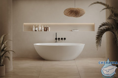 Ванна из искусственного камня ABBER Stein 170x80 AS9625-1.7