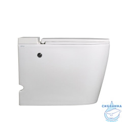 Унитаз приставной  импульсный Abber Bequem AC1114P с сиденьем Soft Close (микролифт) (белый)