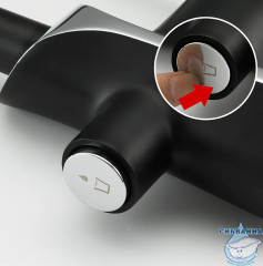 Смеситель для кухни Gappo G4303-6 (хром/черный)