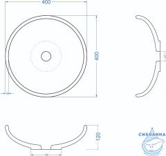 Раковина на столешницу 40 Malinkin Design Sfera