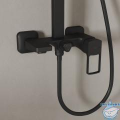 Смеситель с верхним душем, черный, Bild, IDDIS, BILBL1Fi06