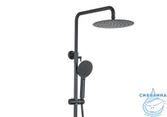 Душевая система Aquatek Вега 250 AQ2040MB (черный матовый)