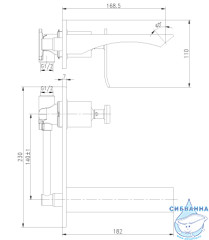 Встраиваемый смеситель для раковины Lemark Contest LM5826CW