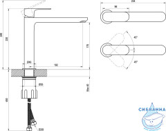 Смеситель для раковины Ravak Eleganta X070388 (розовое золото)