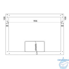 Зеркало Iddis Slide 100 см SLI1000i98
