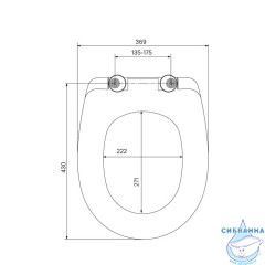 Сиденье для унитаза, дюропласт, Soft Close, Easy Fix,  IDDIS, CALDPSEi31