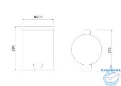 Ведро для мусора Aquatek AQ4991CR
