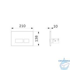 Кнопка смыва Am.Pm Pro S I047001 белый глянцевый