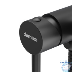 Встраиваемый смеситель с гигиеническим душем Damixa Option 217000000 (черный матовый)