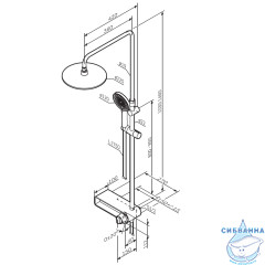 Душевая система Am.Pm X-Joy 220 1 режим F0785A700 (хром)