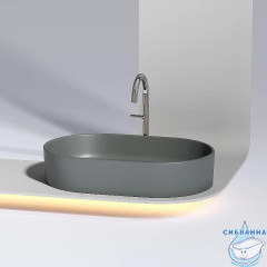  Раковина на столешницу 61 см Ceramicanova Element CN6048MDH (антрацит)