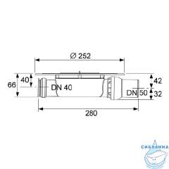 Дренажный трап для душа TECE TECEdrainpoint S 3601400 DN 50
