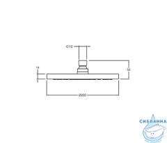 Верхний душ Jacob Delafon July E21760-CP