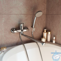  Смеситель для ванны Iddis Zodiac ZODSBL2i10 с душевым гарнитуром (хром)