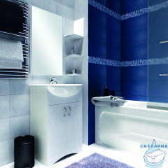 Тумба напольная 1Marka Уют 60Н (2 дверки) с раковиной Уют 60 белый