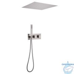 Душевая система ABBER Daheim AF8255SP скрытого монтажа без излива, термостат, сатин