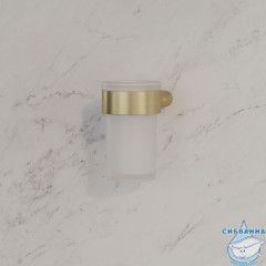 Стакан для зубных щеток, нержавеющая сталь, Petite, золото матовое, IDDIS, PETG0SGi45
