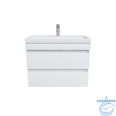 Тумба с умывальником подвесная с ящиками, белая, 80 см, Zodiac, IDDIS, ZOD8CB0i95K  подходит ум. 3508000i28