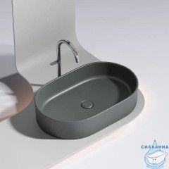  Раковина на столешницу 61 см Ceramicanova Element CN6048MDH (антрацит)