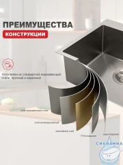 Кухонная мойка Raglo 50 R700.5050.05 (сатин)