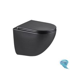 Унитаз подвесной безободковый Lemark Glazer 9612004 с сиденьем быстросъемным Soft Close (микролифт)