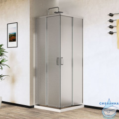 Душевое ограждение Vincea City 90x90 профиль хром, стекло текстурное VSS-5CT900MT