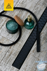 Дренажный трап для душа MCH Medium CH 650 MC Black с решеткой