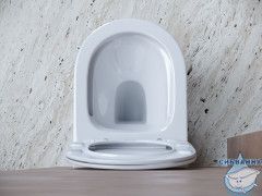 Унитаз подвесной безободковый Ceramicanova Balearica Rimless CN6000 с сиденьем быстросъемным Soft Close (микролифт)