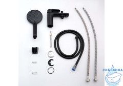 Смеситель для ванны на борт Aquatek Ника AQ1844MB (черный матовый)