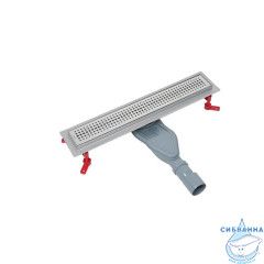 Лоток душевой, сифон 360, комбинированный затвор, перфорированная решетка, 500мм, хром, IDDIS, 975B5SB20DZ