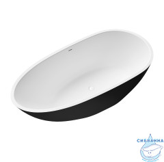 Акриловая ванна Grossman Fly GR-1102MB 170x80 с каркасом (белый/черный матовый)