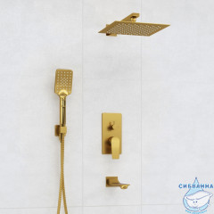 Душевая система Wasserkraft 250 1 режим A175571 (матовое золото)