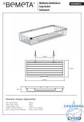 Мыльница Bemeta Cytro 102308072