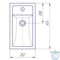 Мебельная раковина AQWELLA Фостер 45