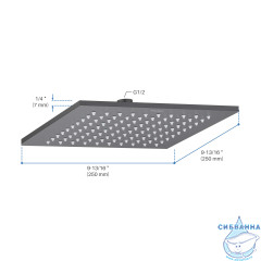 Верхний душ Aquatek 250 1 режим AQ2076MB