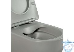 Унитаз подвесной безободковый Aquatek Европа AQ1901-MG с сиденьем Soft Close (микролифт)