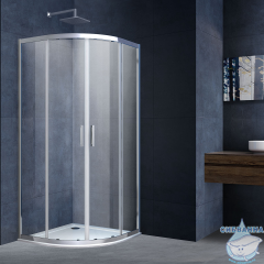 Душевое ограждение Vincea Alpha 80x80 профиль хром, стекло прозрачное VSQ-3AL800CL