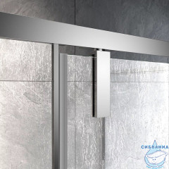 Душевое ограждение Veconi Rovigo 90x80 профиль хром, стекло дождь RV033R-9080-06-C7 (без поддона)