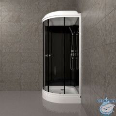 Душевая кабина Тритон Топ 90x90 А профиль белый, стекло прозрачное Щ0000064609