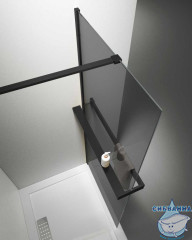 Walk-in Vincea Walk In HR 80 профиль черный, стекло тонированное VSW-4HR800CGB