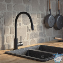 Смеситель для кухни Iddis Kitchen 360 K36BLJ0i05 (черный матовый)